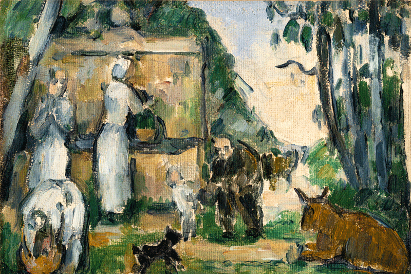 Paul Cezanne - La Fontaine